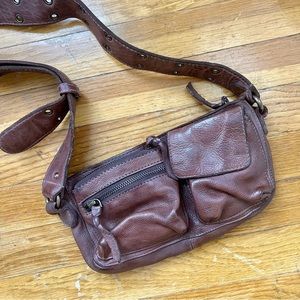 Free People Wade Leather Sling Crossbody Bag